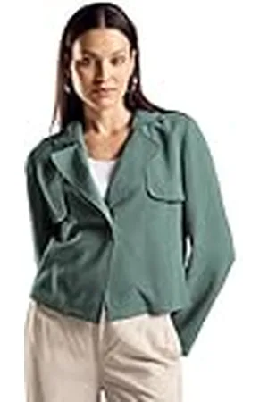 Street one Dames A212210 korte trenchcoat, Seafoam Green, Regular, , Eén maat