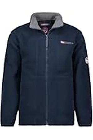 Geographical Norway Torleon Dikke fleece voor heren, warm, ritssluiting, sweatshirt, winter, warm, zacht, sweatshirt met lange mouwen, ideaal voor herfst en winter ( , S)