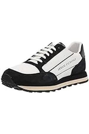 Armani Exchange Herensneakers met contrasterende inzetstukken, , 41.5 EU