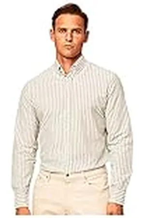 Hackett Melange gestreept overhemd voor heren, , S