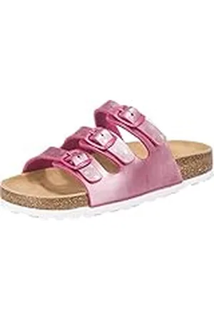 LICO BIOLINE STAR Meisjes Instapschoenen, Felroze/zilver, 39 EU