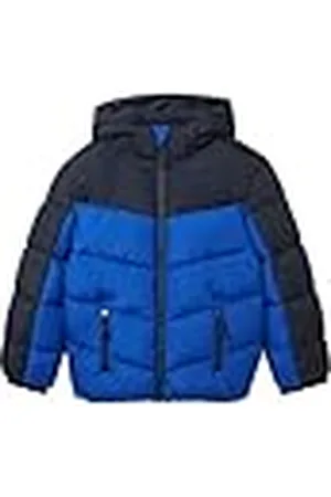 TOM TAILOR Colorblock Puffer winterjas voor jongens met afneembare capuchon, , 92