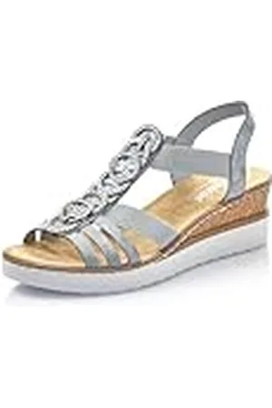 Rieker Dames sleehak sandalen V38H8, vrouwen sandalen, , 40 EU