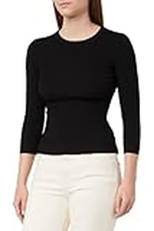 7 for all Mankind Detail Back Rib Top Viscose Black, , XS