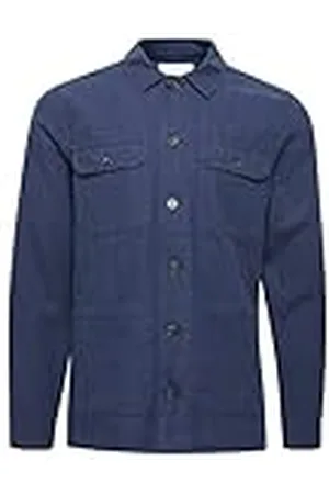 Casual Friday Heren CFJacobs 0080 Linen Shacket Jacket, , S, , S