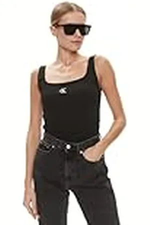 Calvin Klein Jeans Ck Rib Tank-gebreide tops voor dames, , S