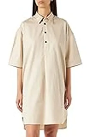 G-Star RAW, Damesjurk, blouse, korte mouwen, Beige (Whitebait D21884-a504-1603), M