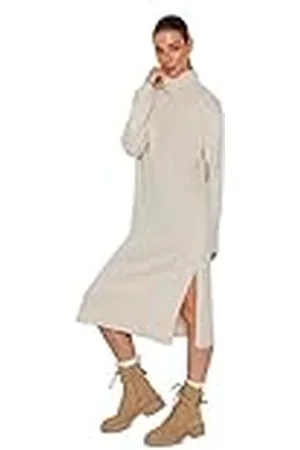 Trendyol Dames rechte midi lange mouwen casual oversized jurk jurk, , M