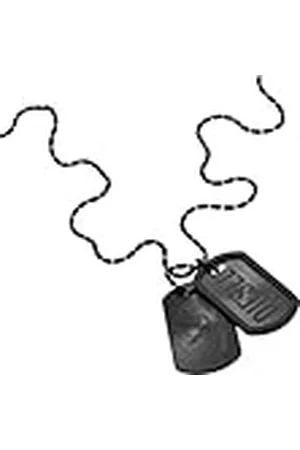 Diesel Heren lettertype roestvrij stalen ketting, DX1554001, Eén maat, Roestvrij staal, Geen edelsteen