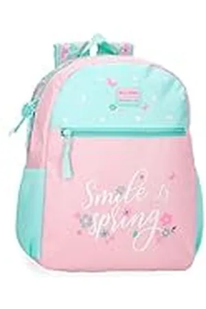Roll Road Spring Dream Schoolrugzak, aanpasbaar aan trolley, meerkleurig, 30 x 38 x 12 cm, polyester, Meerkleurig, 30x38x12 cms, Schoolrugzak, aanpasbaar aan trolley