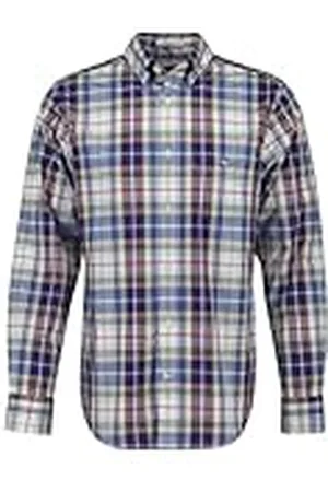 GANT REG POPLIN Tartan geruit shirt, , XL