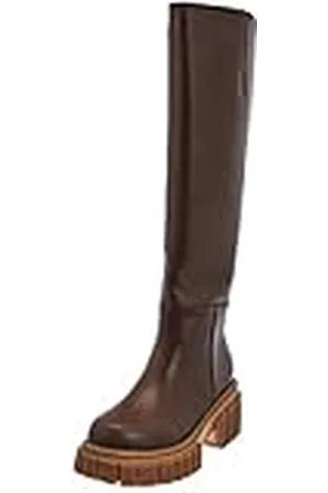 L37 Handmade Shoes Dames Fighter New Knee High Boot, Brown, 41 EU