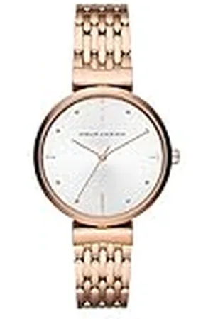 Armani Exchange Three-Hand Rose Gold-Tone roestvrijstalen horloge