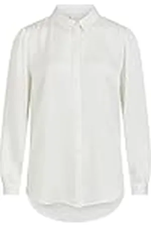 VILA Dames Viellette Satin L/S Shirt/Su-Noos Blouse, , 36