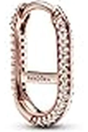 PANDORA ME Pavé Link-Ohrring mit rosévergoldeter Metalllegierung mit Cubic Zirkonia, Kompatibel ME, Höhe: 16,7mm, 289682C01