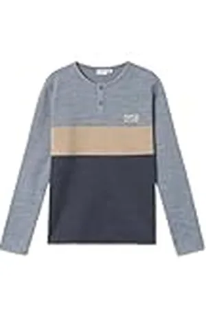 NAME IT Jongens Nkmwuppo Wool/Co Ls Top Shirt met lange mouwen, , 134/140 cm