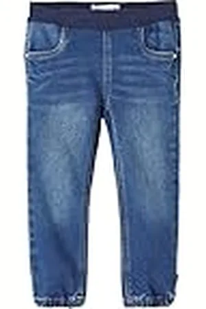 NAME IT Bestseller A/s NMFBELLA Baggy R Fleece Jeans 6236-AN P, , 110 cm