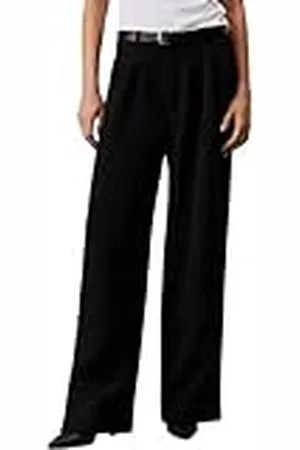 Calvin Klein Jeans Vrouwen Stretch Crêpe Rechte Broek J20J224966, andere casual broeken, zwart, 31W, , 31W