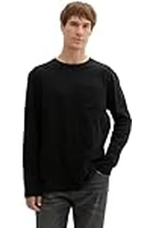 TOM TAILOR Basic longsleeve voor heren met borstzak, , M