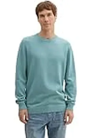 TOM TAILOR Basic gebreide trui voor heren met ronde hals, , XL