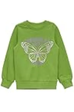 QS by s.Oliver Meisjes sweatshirt met glitterprint, , 104-110 Grote maten