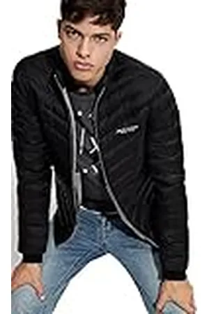 Armani Exchange Gewatteerde donsjack Milano/New York-logo voor heren, alternatieve donsjas, , L