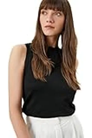 Koton Basic gebreide tanktop voor dames met ronde hals, , M