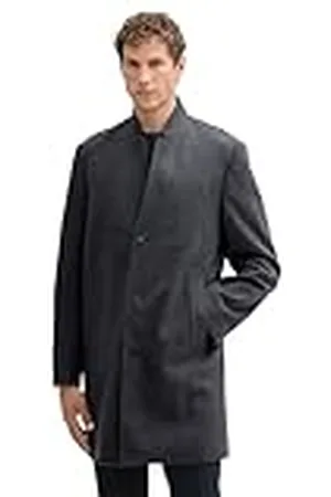 TOM TAILOR Herenjas met 3 knopen en opstaande kraag, , XL