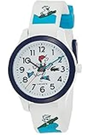 Lacoste Analoog kwarts polshorloge voor kinderen, met siliconen armband, wit - 2030029, , Riem