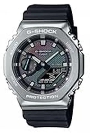 Casio Casio GBM-2100RH-1AER analoog-digitaal kwartshorloge voor heren met kunststof band, Zwart, riem