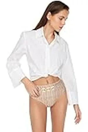 Trendyol Vrouwen normale taille normale draver bikinibroekje, , 95