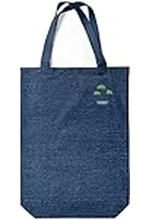 Green Fish Denim-draagtas, bedrukt, boodschappentas, machinewasbaar, opvouwbaar, handtas van jeans met handgrepen, 22 x 26 cm, , Eén maat, modern