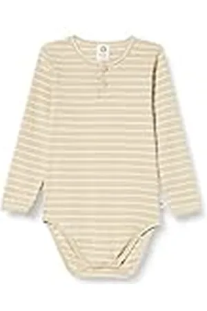 Müsli By Green Cotton Baby Jongens Stripe Rib Granny L/S Body and Peddler Training Underwear, , 68 cm