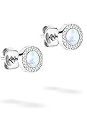 Apple of Eden Oorbellen Oorstekers AJ-0065-E-08 zilver, 0,8 cm, Roestvrij staal, Geen edelsteen