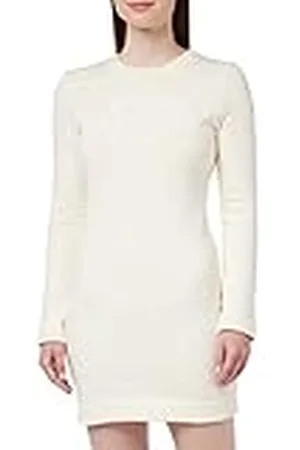 Moschino Damesjurk met lange mouwen en holografische print met holografische print, , 42