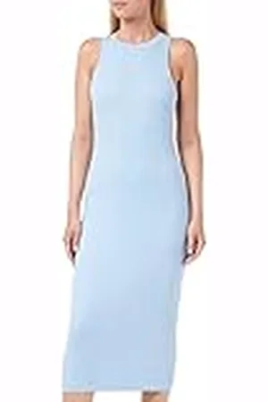 VERO MODA VMLAVENDER SL Calf Dress VMA NOOS midi-jurk, Blue Bell, M