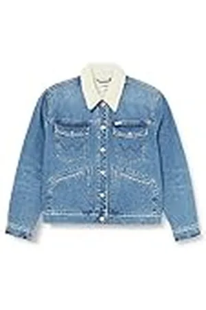 Wrangler Heritage Sherpa Denim Jacket voor dames, , XS