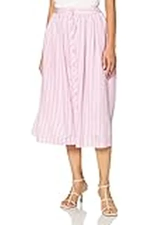 İpekyol Dames Button Detail Lined midi Skirt, Powder, 38