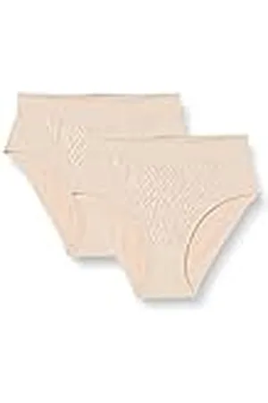 Selene Norma damesslip met hoge taille, verpakking van 2 stuks, zand, 85C
