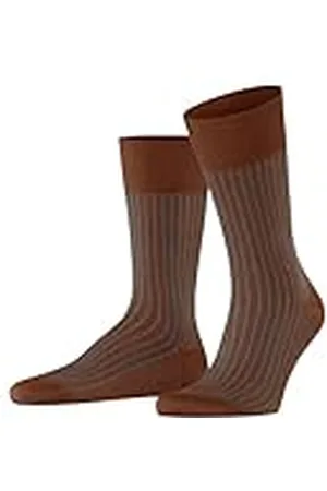 Falke Heren Sokken Oxford Stripe M So katoen gedessineerd 1 paar, , 39-40
