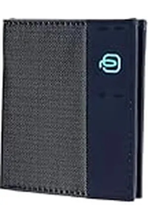 Piquadro Creditcardhouder, Chevron/Blauw, Eén maat, Hedendaags
