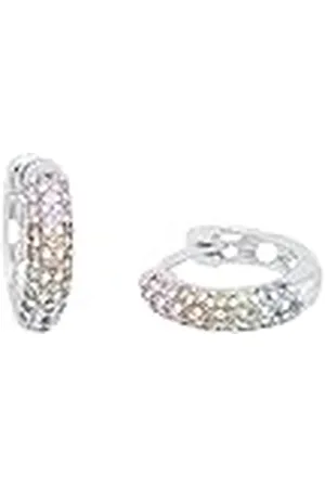 Prinzessin Lillifee Oorringen 925 sterling zilveren meisjeskinderoorbellen, met zirkonia synth., 1,2 cm, zilver, geleverd in sieradengeschenkdoosje, 2027907