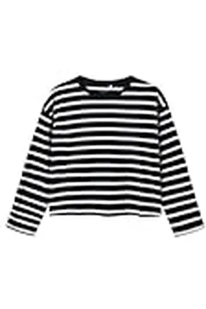 NAME IT Nkfvita Ls Short RLX Top, Dark Saffier/Stripes: jet Stream, 116 cm