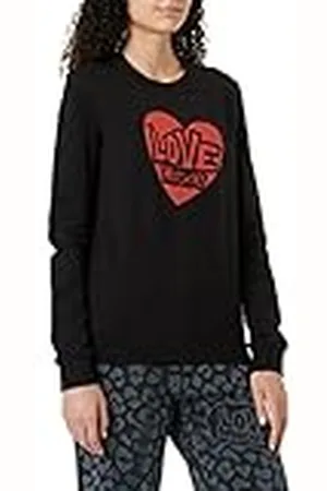 Moschino Dames Slim Fit L met Brand Heart Print. Sweatshirt, , 38