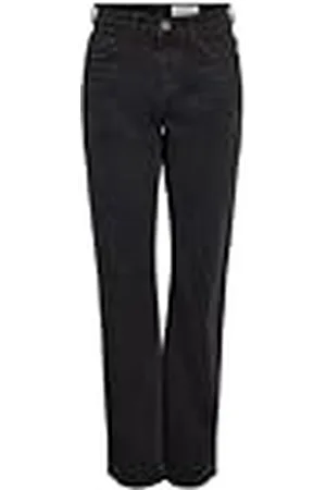 Noisy May Nmmonica Hw Straight Jean Black Noos, , 28W / 32L