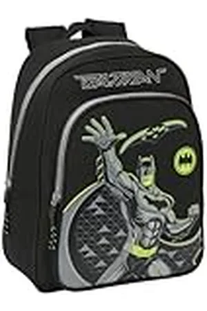 Safta Batman Game Over Schoolrugzak voor kinderen, ideaal voor kinderen van verschillende leeftijden, comfortabel en veelzijdig, kwaliteit en duurzaamheid, 27 x 10 x 33 cm, , M, Casual