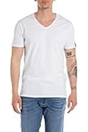 Replay Heren T-shirt met korte mouwen met V-hals, , M