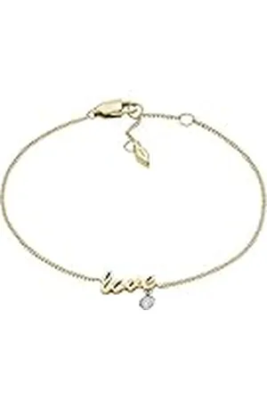 Fossil Armband voor Dames, Sadie Love Notes Tweekleurige Roestvrijstalen Station, JF04362998