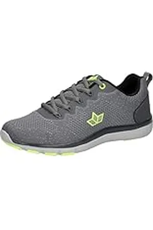 LICO Colour sneakers voor heren, grijs/citroen, 46 EU, , 46 EU