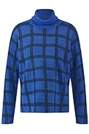Gerry Weber Edition Dames 770556-44708 trui, blauw/zwart print, 42
